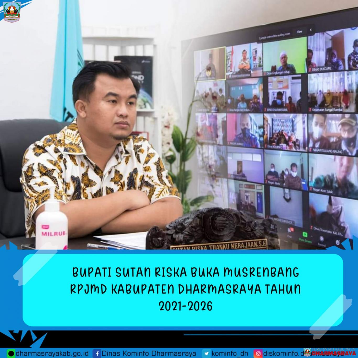 Bupati Sutan Riska Buka Musrenbang Rpjmd Kabupaten Dharmasraya Tahun 2021-2026